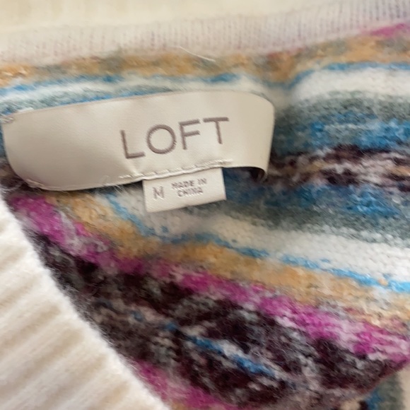 LOFT Multicolor Patterned Cardigan - Picture 5 of 6